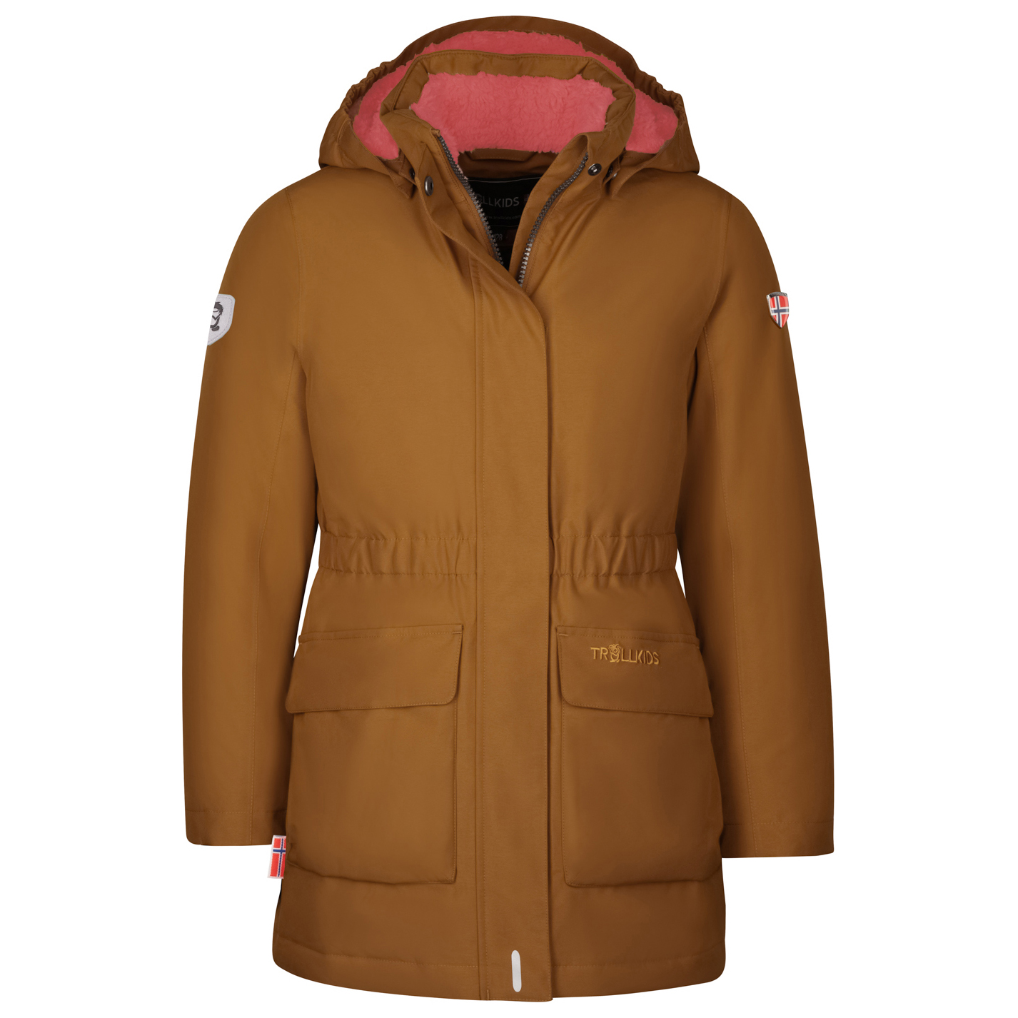 Пальто Trollkids Girl's Alesund Coat, цвет Caramel/Salmon