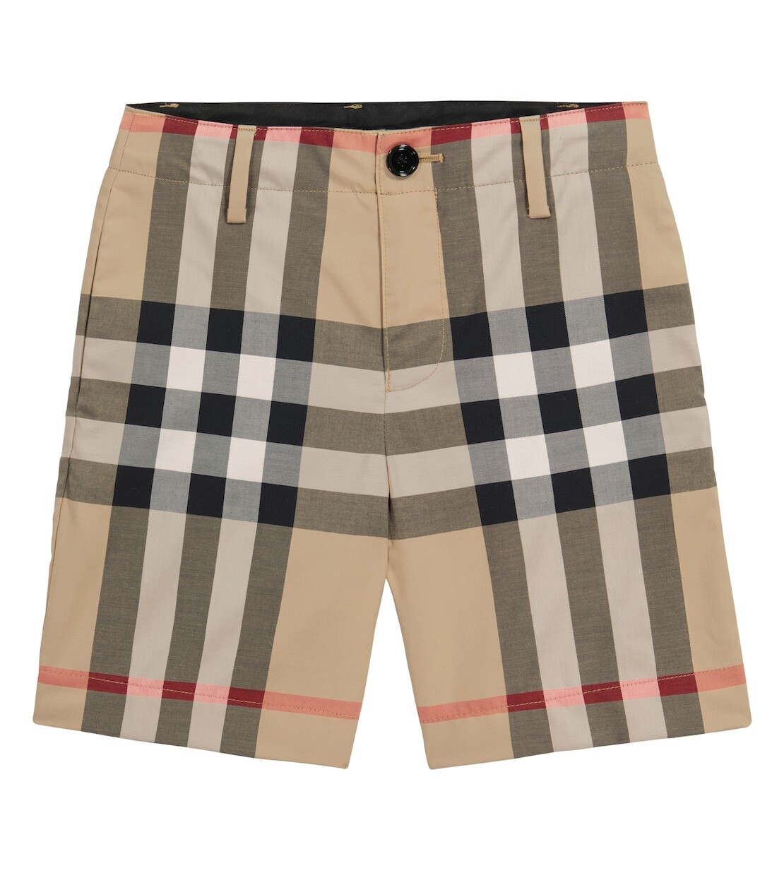 

Хлопковые шорты в клетку Burberry, бежевый