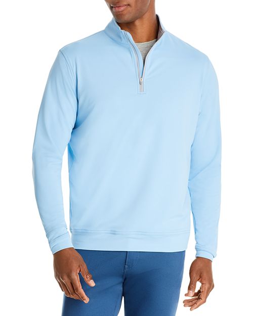 пуловер crown comfort на четверть молнии peter millar цвет blue Пуловер Perth Loop с молнией на четверть Peter Millar, цвет Blue