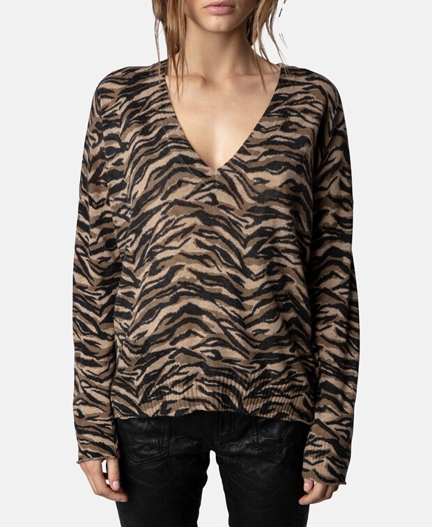 

Кашемировый пуловер Zadig&Voltaire, экрю