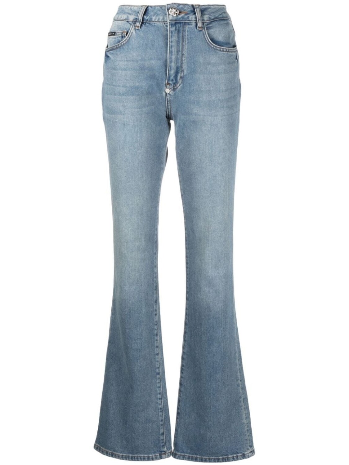 

Philipp Plein брюки bootcut с логотипом, синий