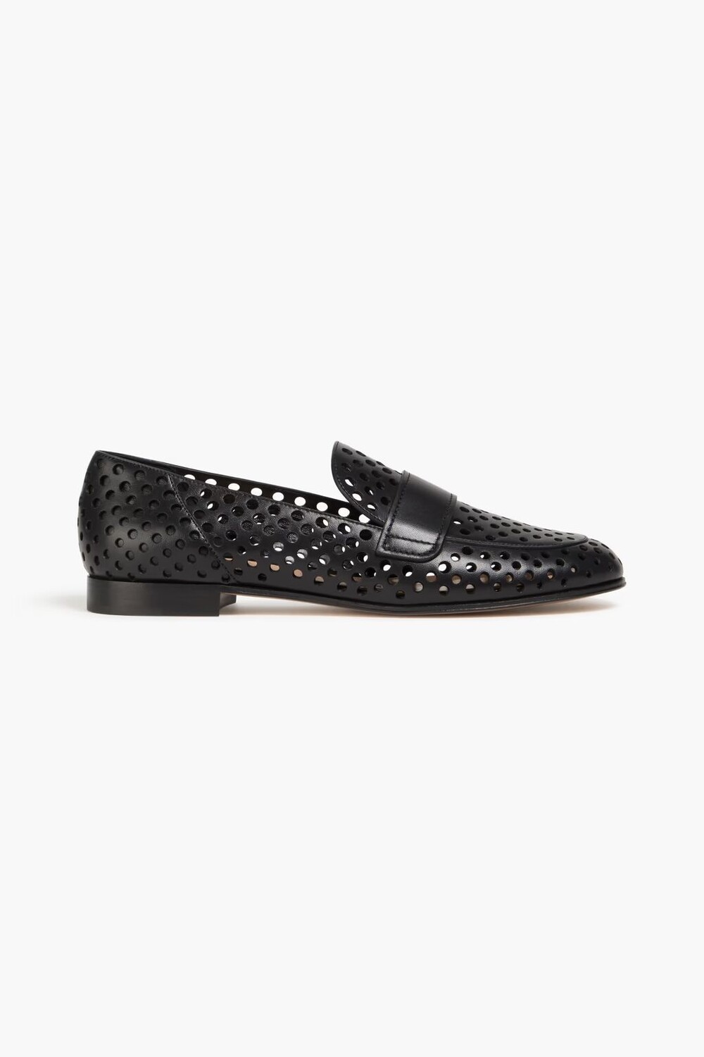 

Лоферы Thierry из перфорированной кожи Gianvito Rossi, черный