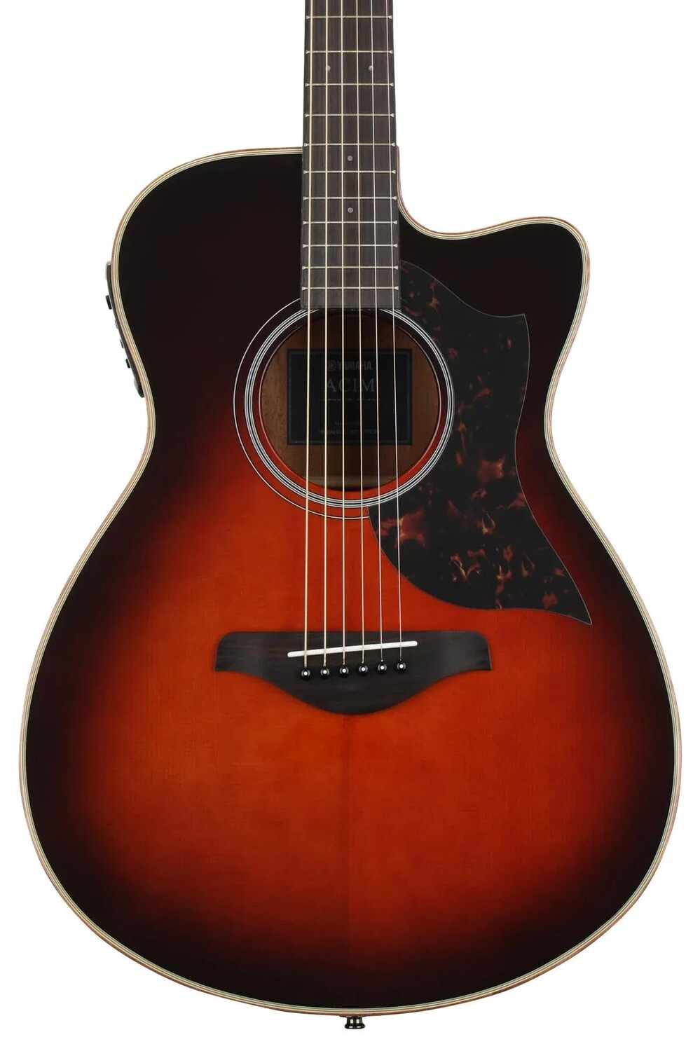 

Акустически-электрическая гитара Yamaha AC1M Concert Cutaway - Табачный коричневый цвет Sunburst