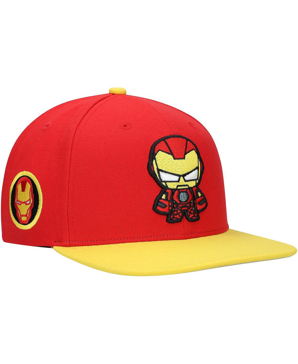 Молодежная шляпа Snapback с изображением персонажа Красного Железного человека для мальчиков и девочек Lids