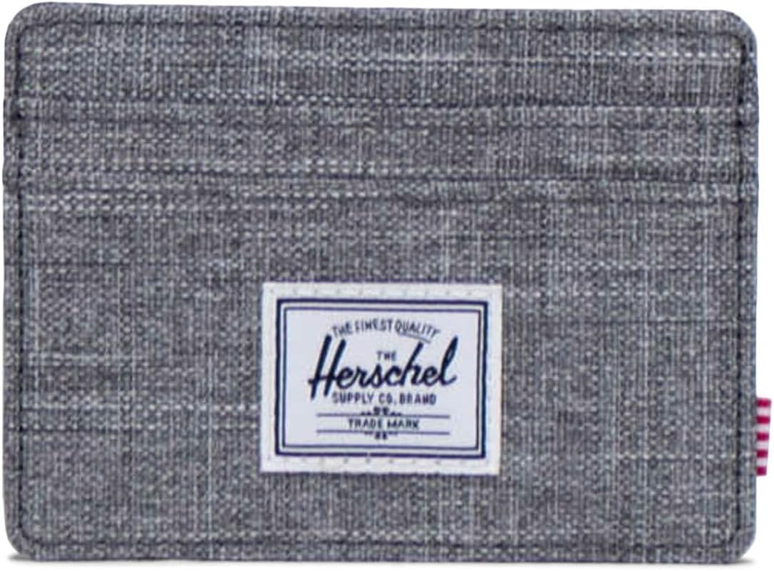 Кошелек Charlie Cardholder Herschel Supply Co., цвет Raven Crosshatch