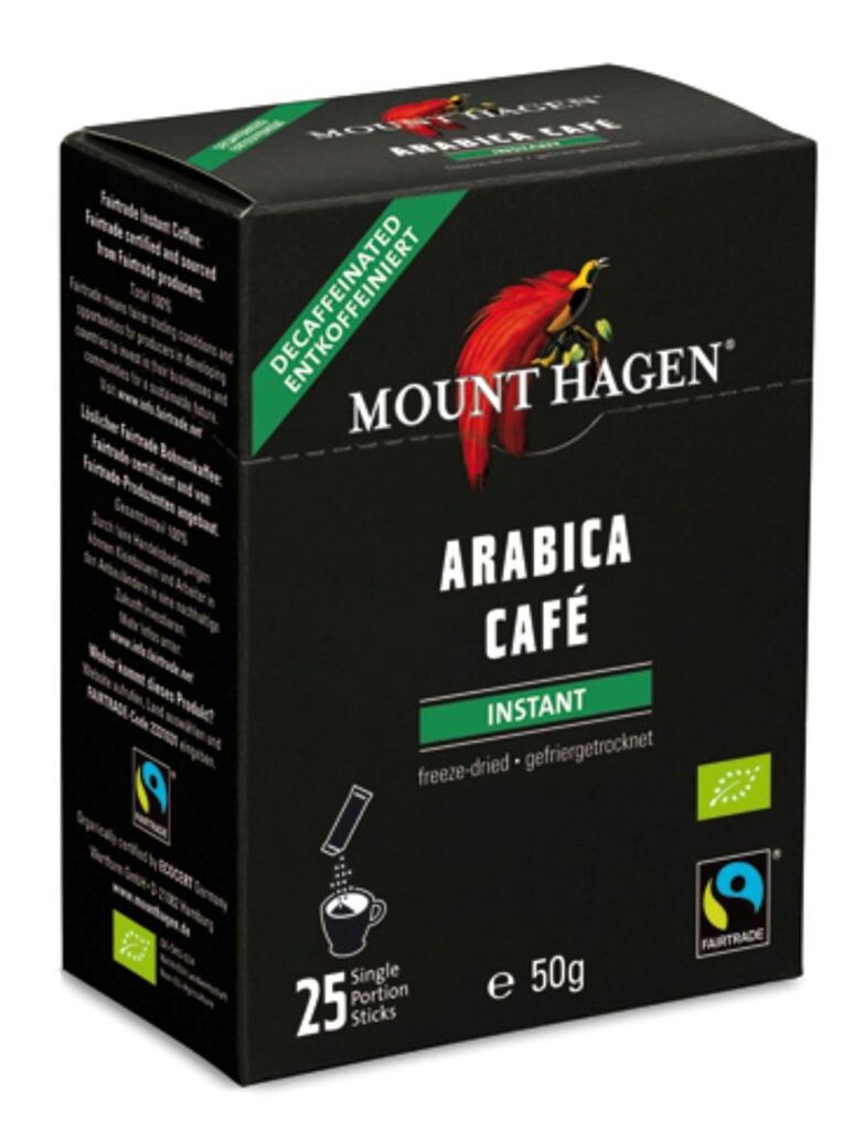 

Палочки быстрого приготовления Mount Hagen без кофеина, 25x2 г