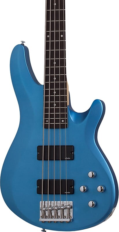 

Басс гитара Schecter C-5 Deluxe 5-String Bass Guitar, Satin Metallic Light Blue
