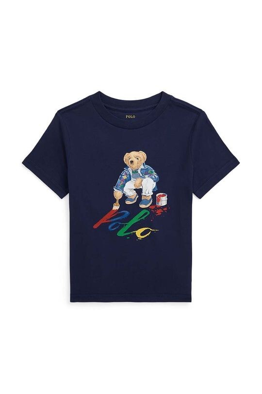 

Детская хлопковая футболка Polo Ralph Lauren, черный
