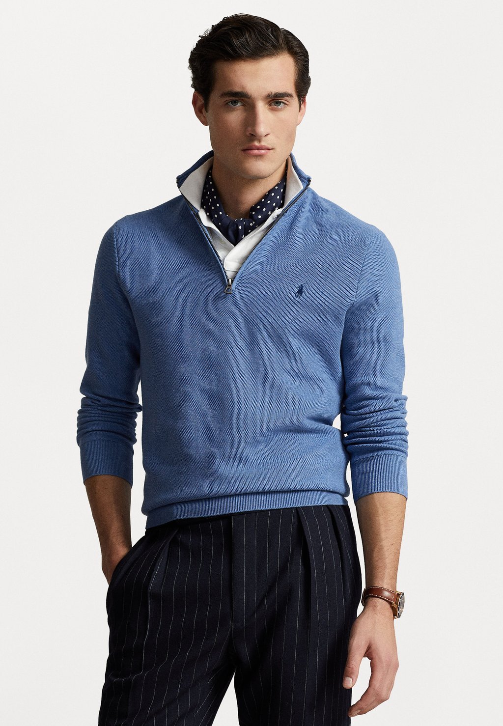 

Свитер Long Sleeve Polo Ralph Lauren, цвет blue stone heather