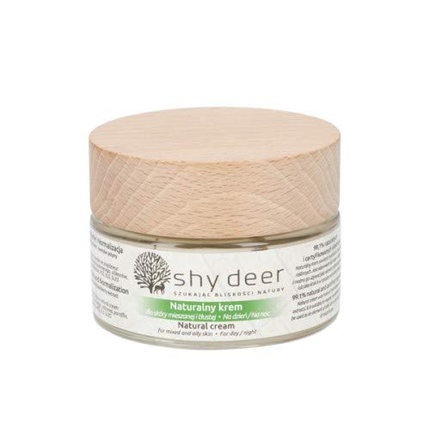 Натуральный крем для комбинированной и жирной кожи 50мл, Shy Deer