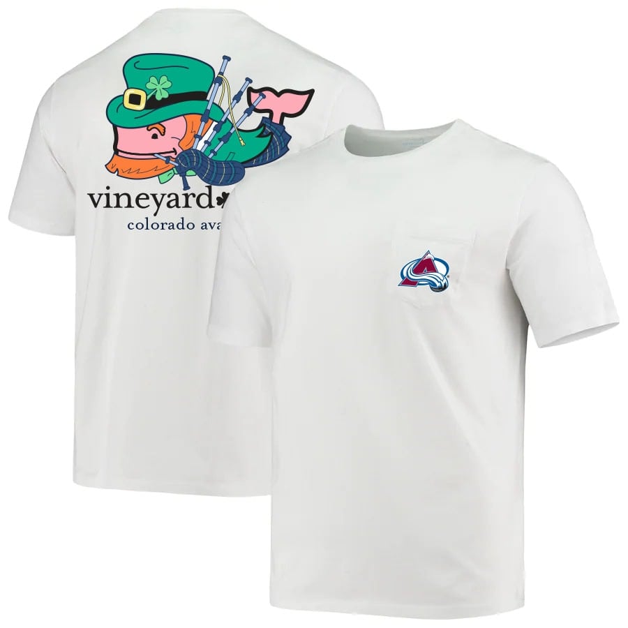 

Футболка с коротким рукавом Vineyard Vines Colorado Avalanche, белый