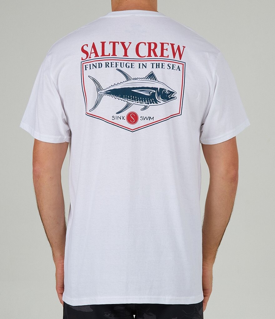 

Футболка Salty Crew с короткими рукавами для рыболовов, белый