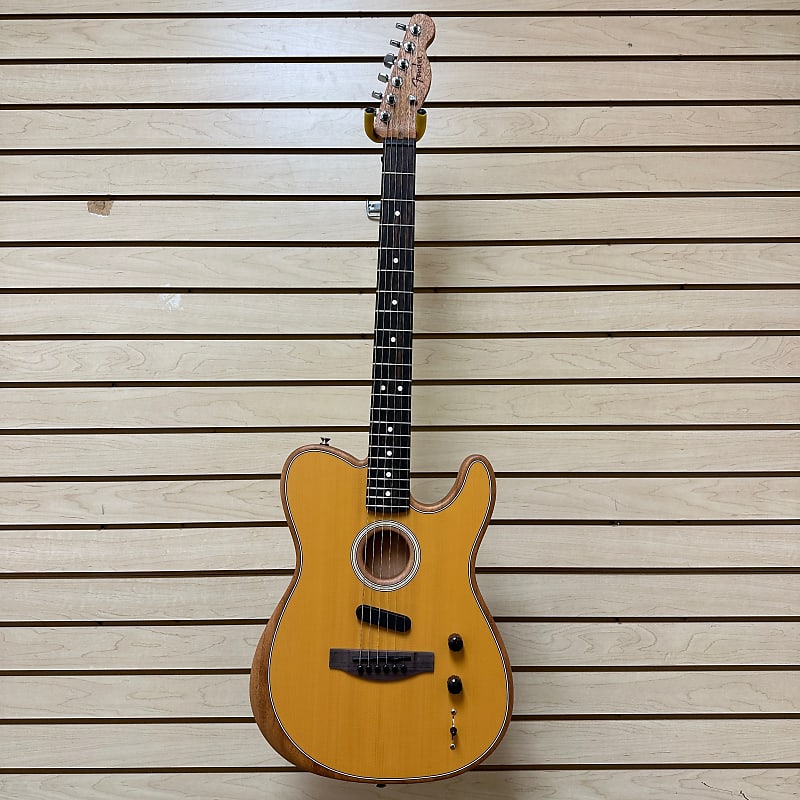 Акустическая гитара Fender Acoustasonic Player Telecaster Guitar w/ Deluxe Gig Bag Butterscotch Blonde