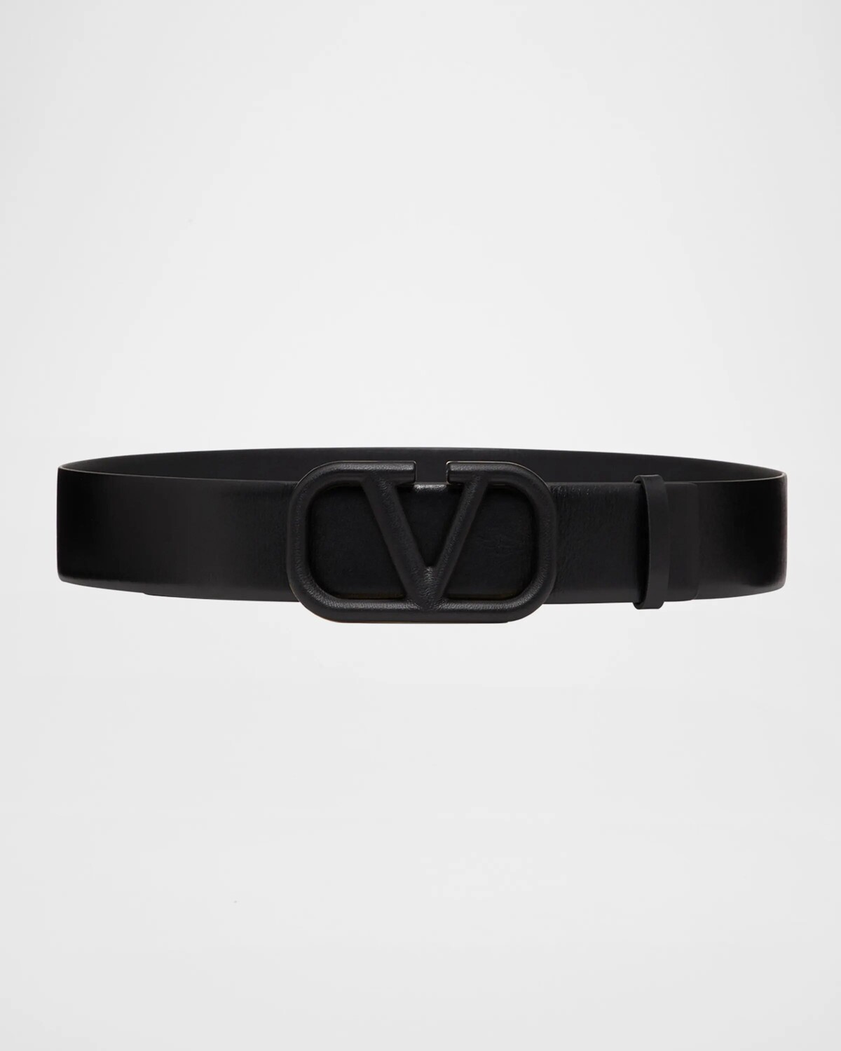 

Ремень из телячьей кожи в тон VLOGO Valentino Garavani, цвет Nero