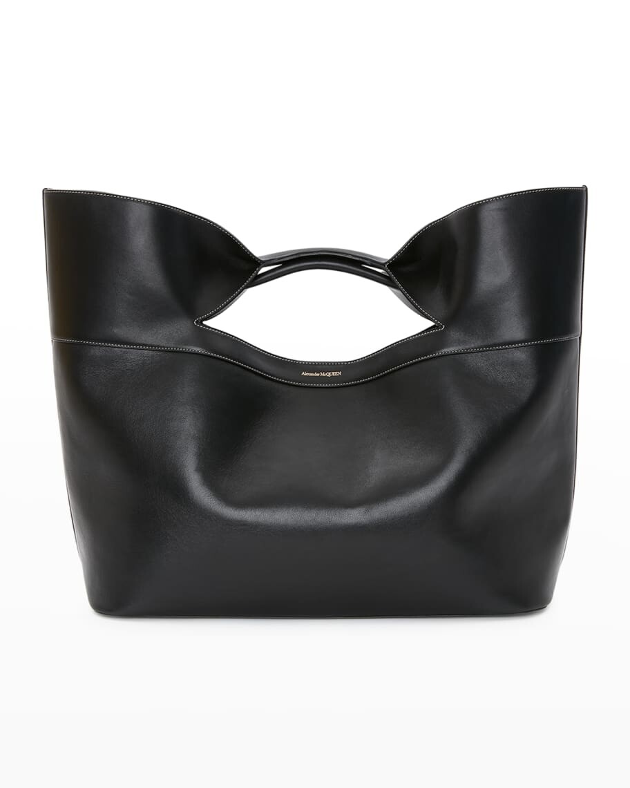 

Большая кожаная сумка с ручкой сверху The Bow Alexander McQueen