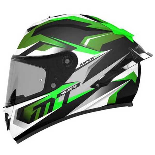 

Шлем полнолицевой MT Helmets Rapide Pro Fugaz A6, зеленый