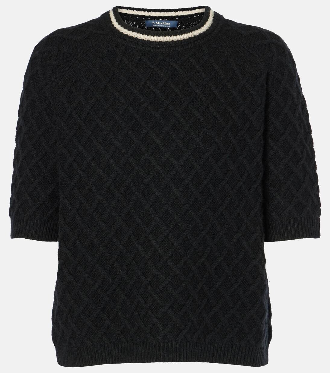 

Топ из тибетской шерсти и кашемира 'S Max Mara, черный