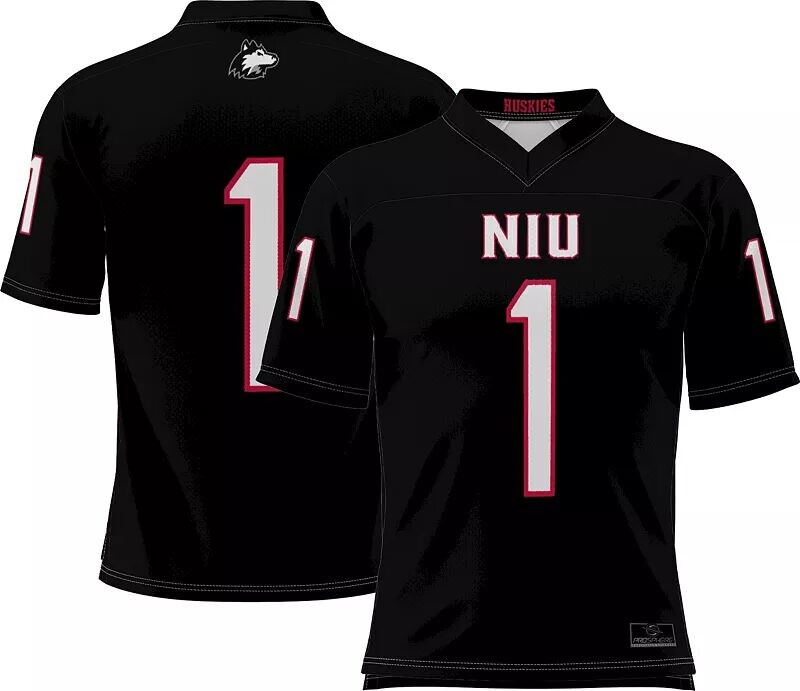 

Мужская черная футбольная майка Prosphere Northern Illinois Huskies #1, полностью сублимированная