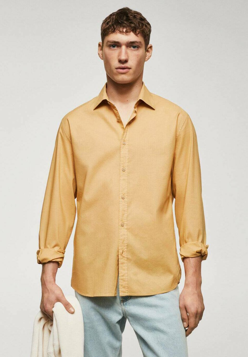 Рубашка Ibiza Mango, цвет ocre