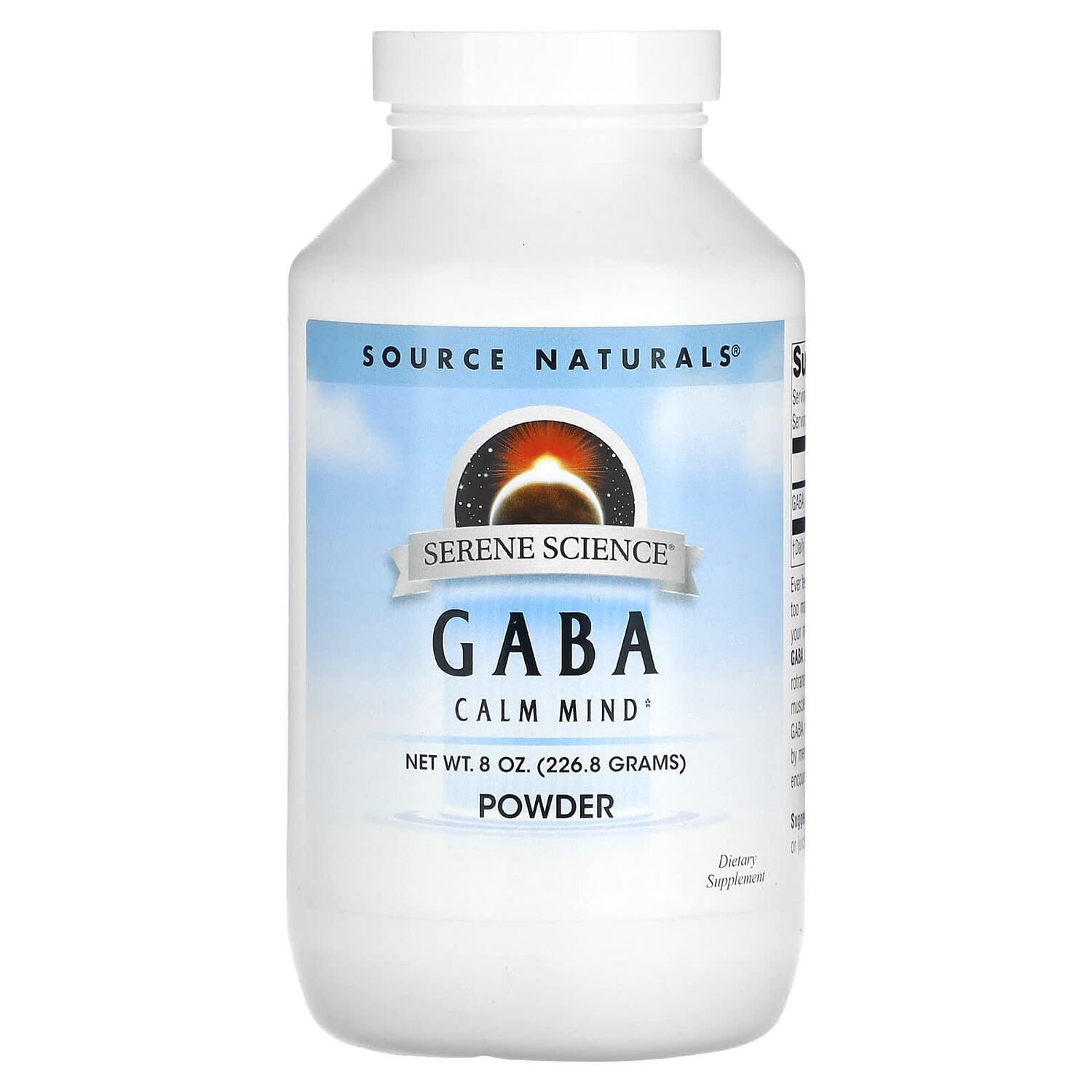 

Порошок GABA, 226,8 г (8 унций), Source Naturals