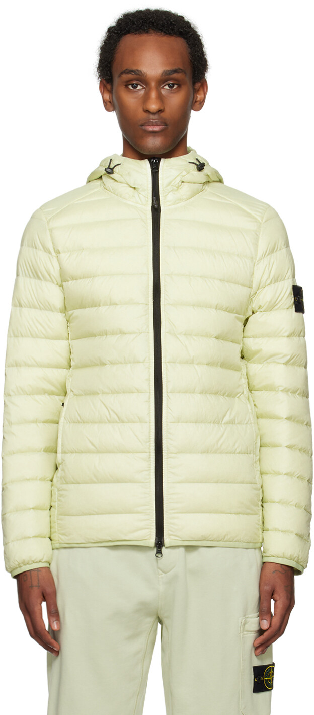 

Зеленый - Тканый пуховик Loom Loom Stone Island, цвет Pistachio