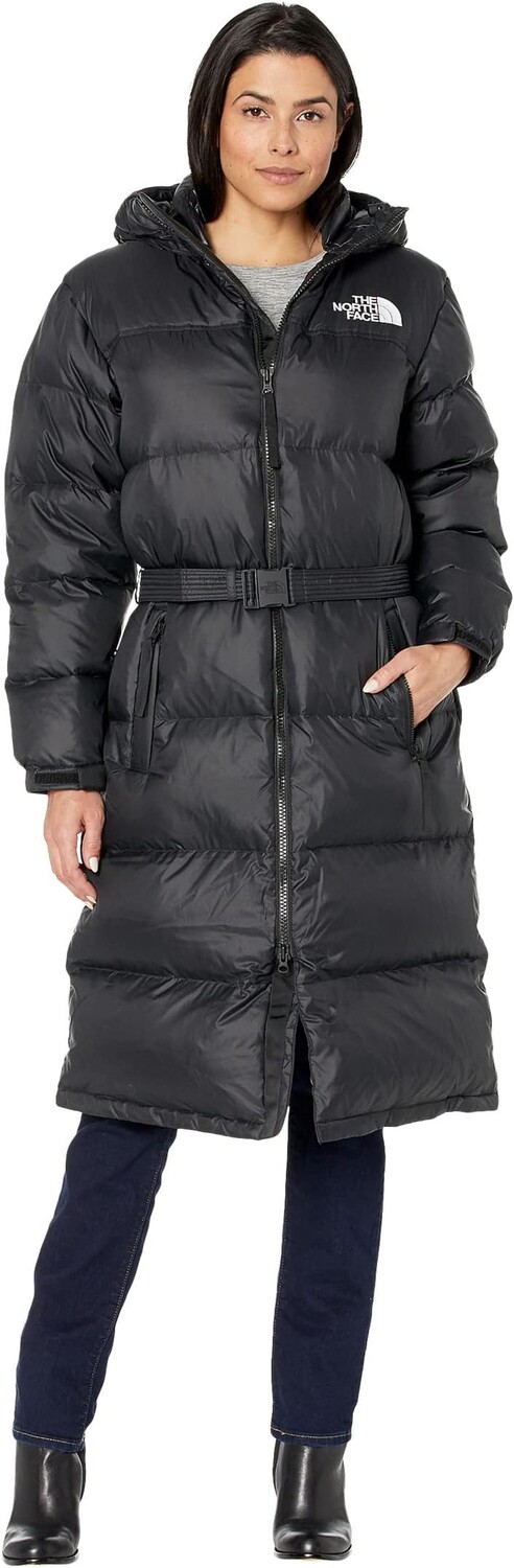 Парка Nuptse Belted Long Parka The North Face, цвет TNF Black