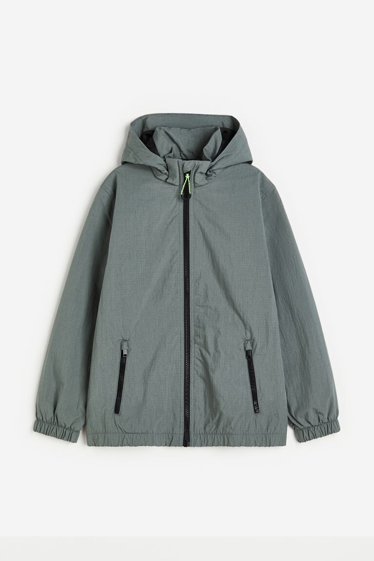 

Жесткая куртка с капюшоном H&M, зеленый