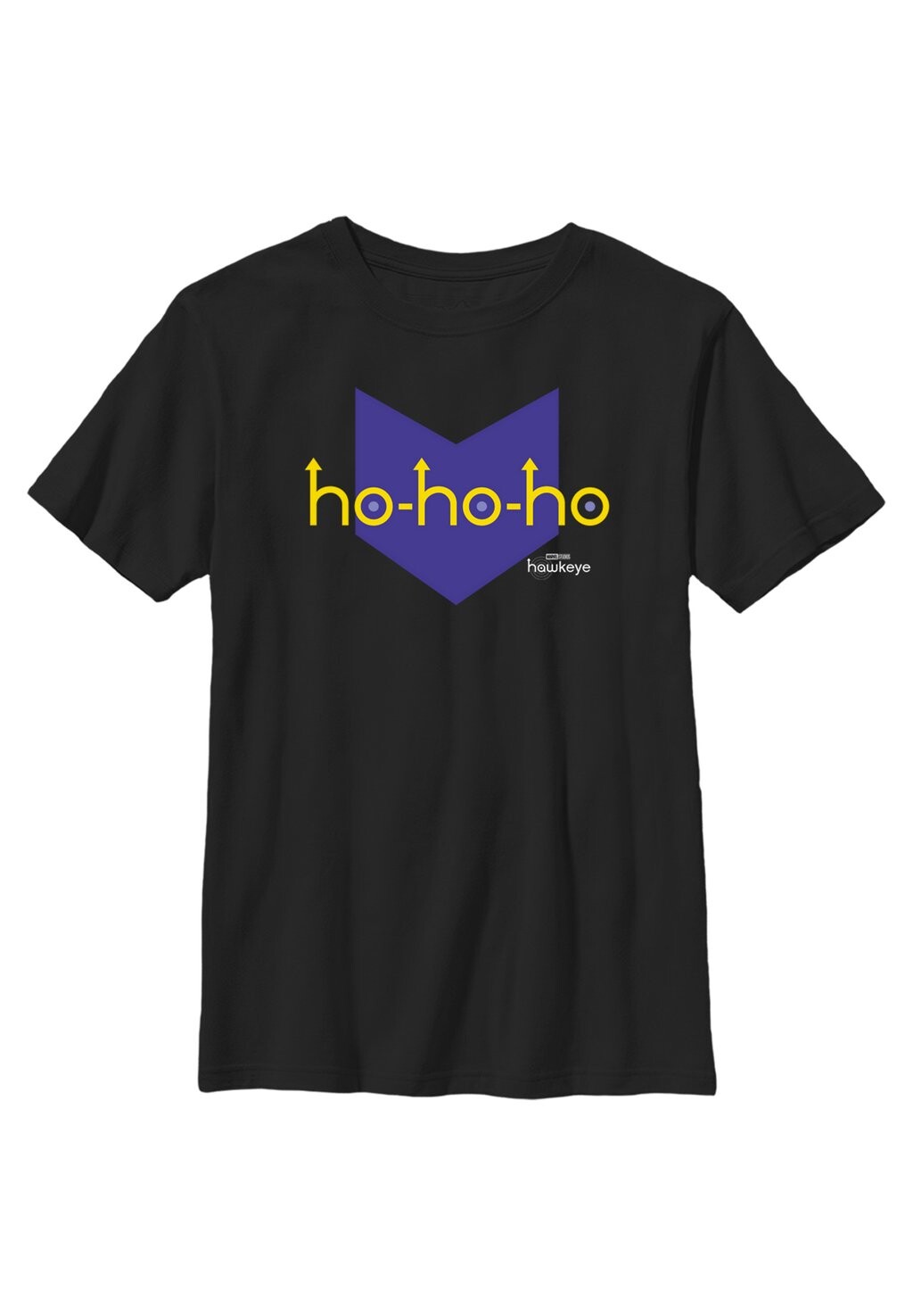 

Футболка с принтом Hawkeye Hawkeye Hohoho Logo Marvel, черный