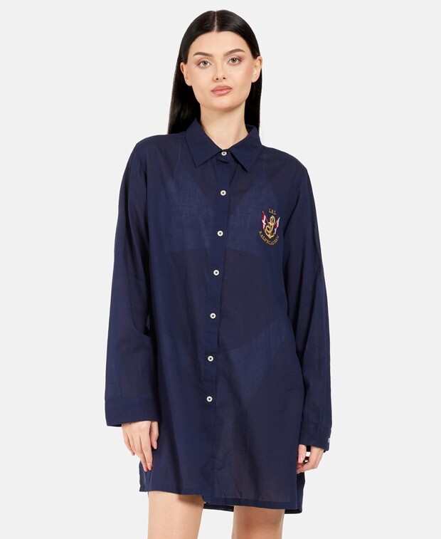 

Длинная рубашка Lauren Ralph Lauren, темно-синий