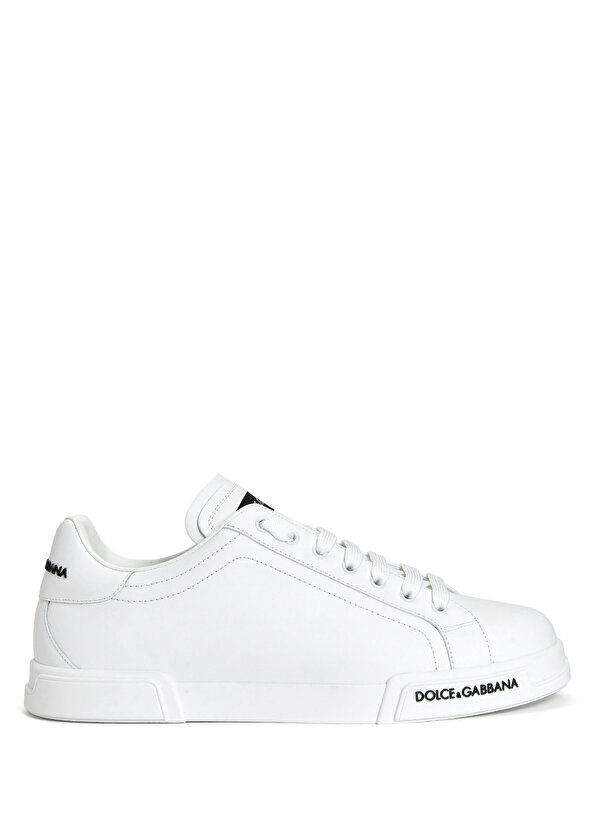 Portofino белые мужские кожаные кроссовки Dolce&Gabbana