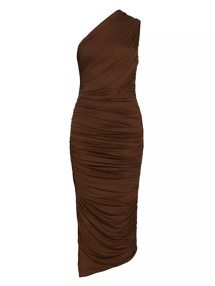 Ira платье миди со сборками Gauge81, шоколад