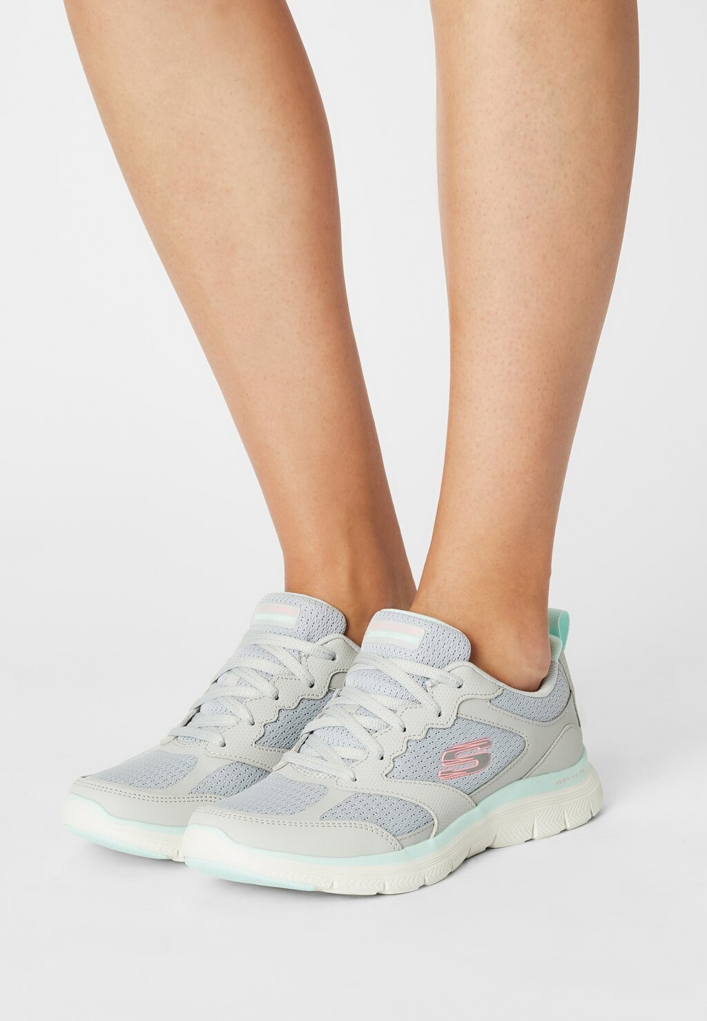 

Кеды Skechers, серый/голубой