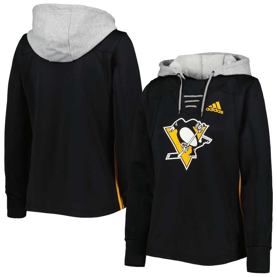 

Пуловер с капюшоном adidas Pittsburgh Penguins, черный