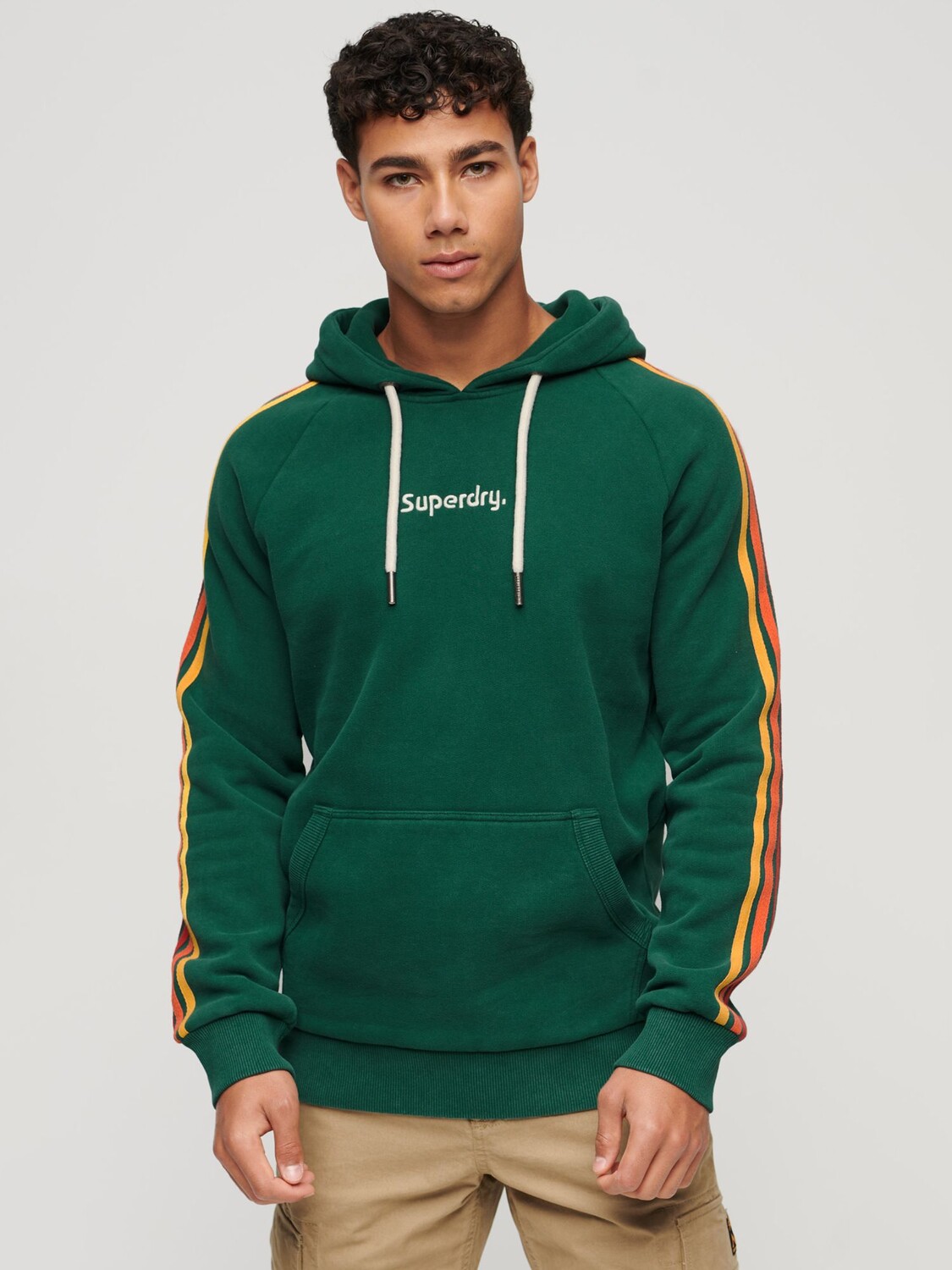 

Толстовка с логотипом и полосками на рукавах Terrain Superdry, эрин грин