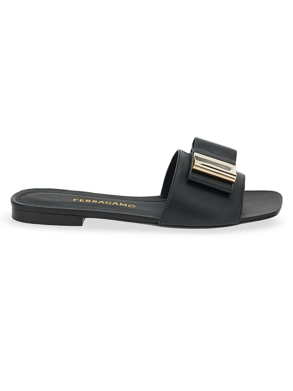 

Кожаные шлепанцы Lyana FERRAGAMO, черный