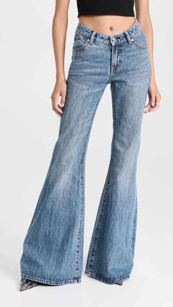 

Джинсы Alexander Wang Scoop Front Flare