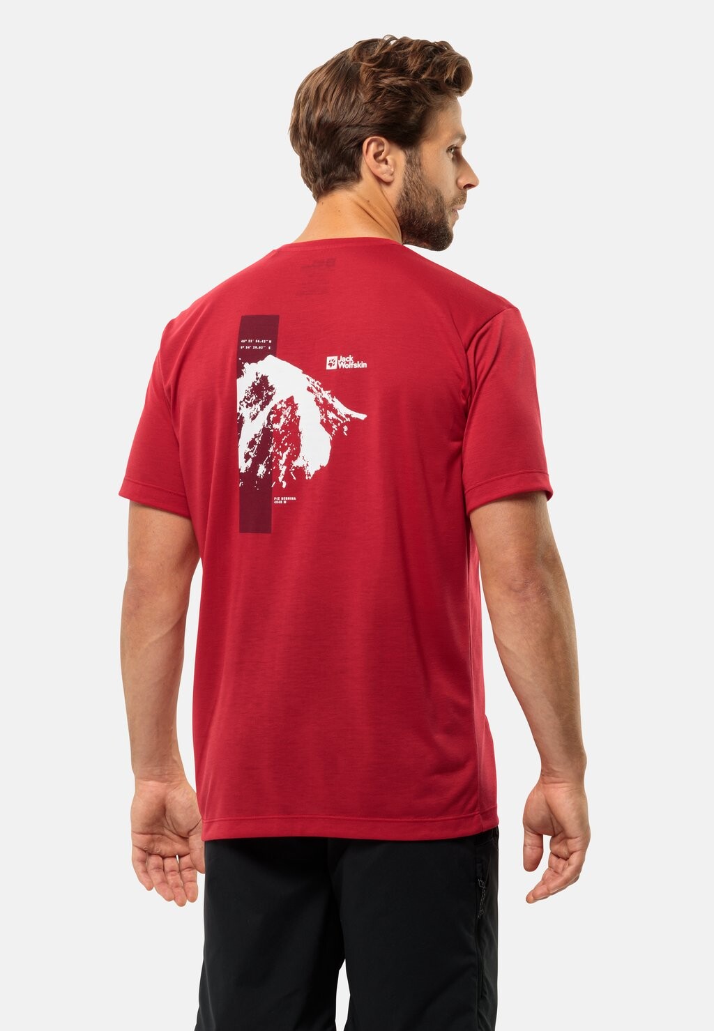 

Спортивная футболка VONNAN S/S GRAPHIC Jack Wolfskin, цвет red glow