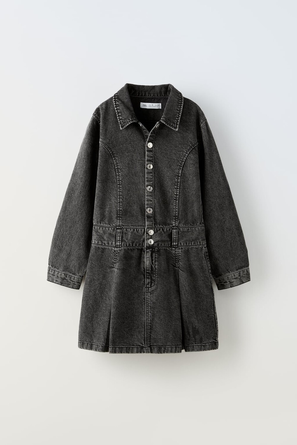 

Платье из джинима ZARA, черный