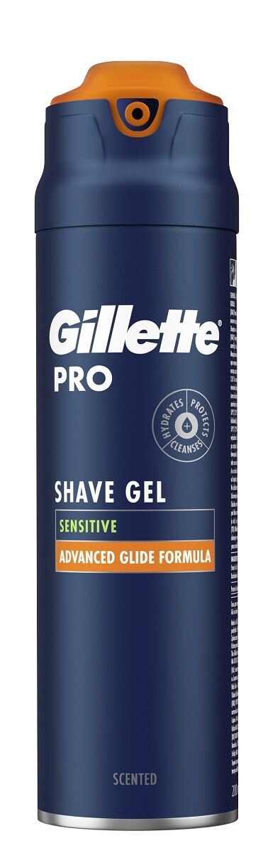 

Gillette Pro Sensitive гель для бритья, 200 ml