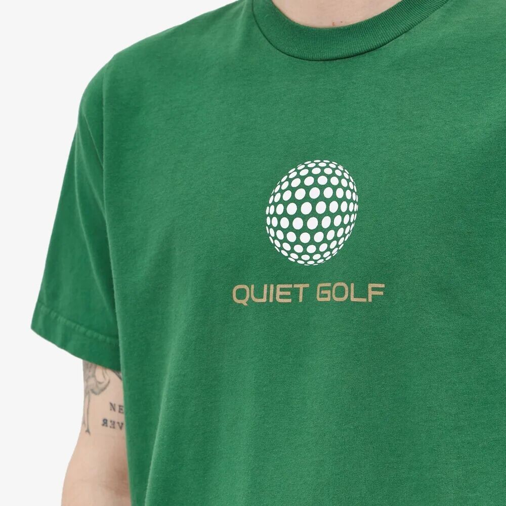 

Quiet Golf Футболка с логотипом Dimples, зеленый