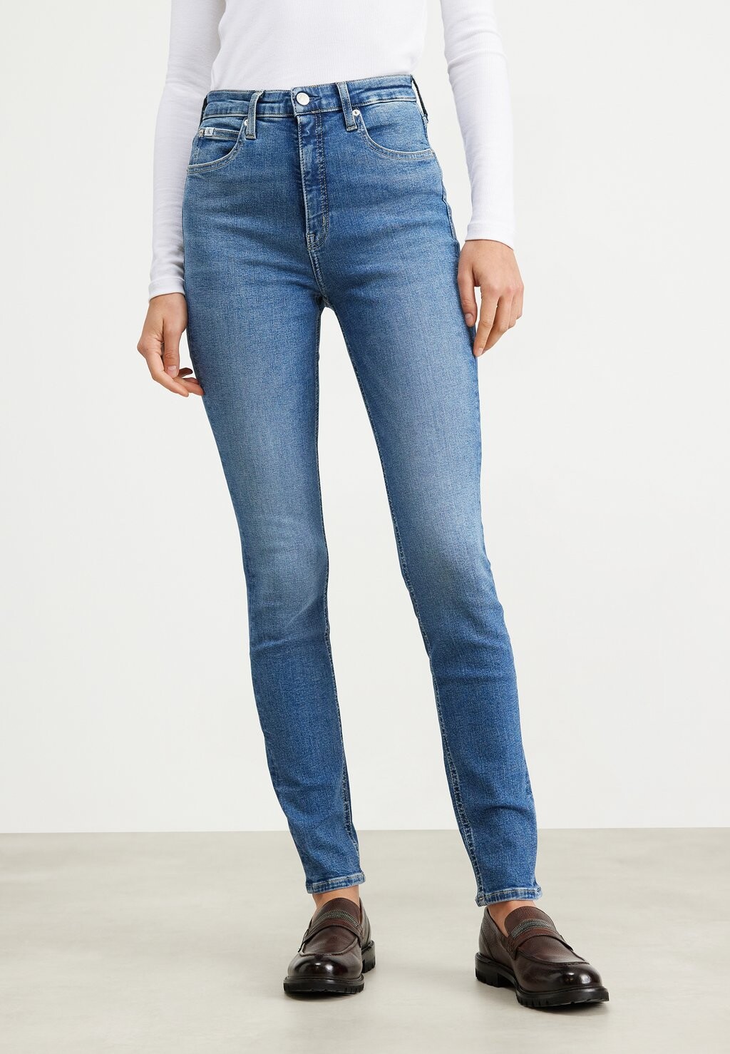 

Джинсы Skinny Fit HIGH RISE SKINNY Calvin Klein Jeans, средний деним