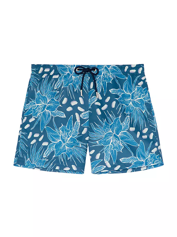 Пляжные боксеры для плавания Moorea Hom, цвет blue print