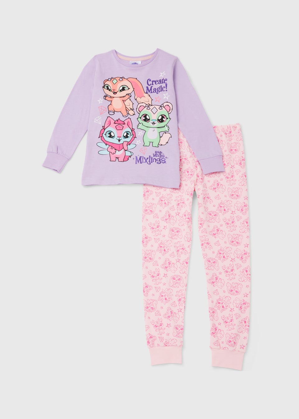 Детский пижамный комплект Magic Mixies фиолетового и розового цвета (3–8 лет)