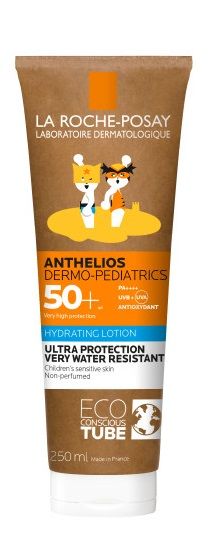 La Roche-Posay Anthelios Dermo-Pediatrics SPF50+ защитное молочко для детей, 250 ml la roche posay hydrating lotion for kids anthelios dermo pediatrics spf 50 eco tube 2 5 fl oz 75 ml