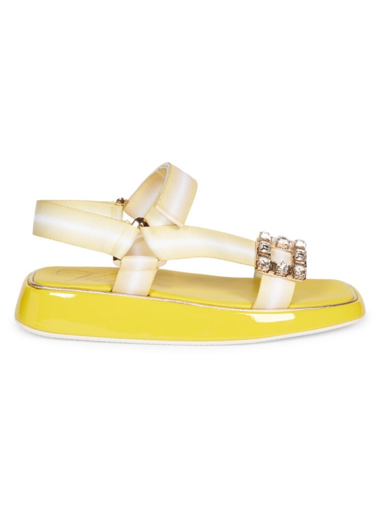 

Сандалии Vivier Slide Trekky с пряжкой Roger Vivier, желтый