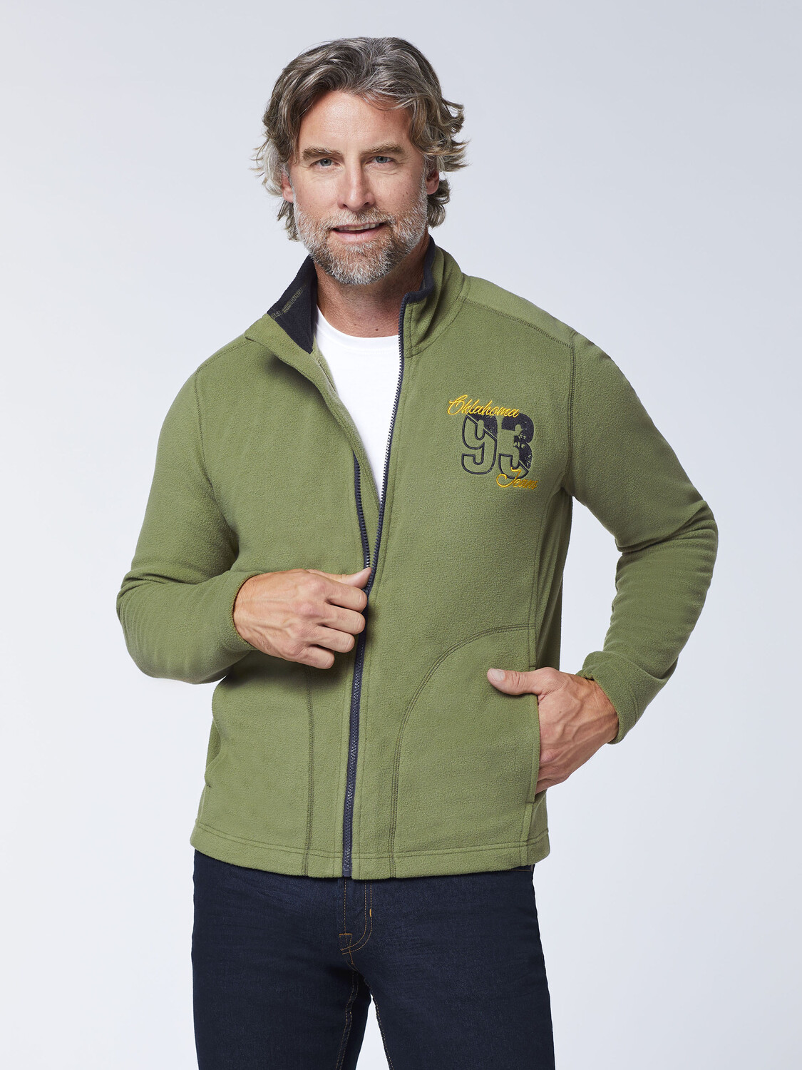 

Флисовая куртка Oklahoma Jeans Fleece Jacke, зеленый