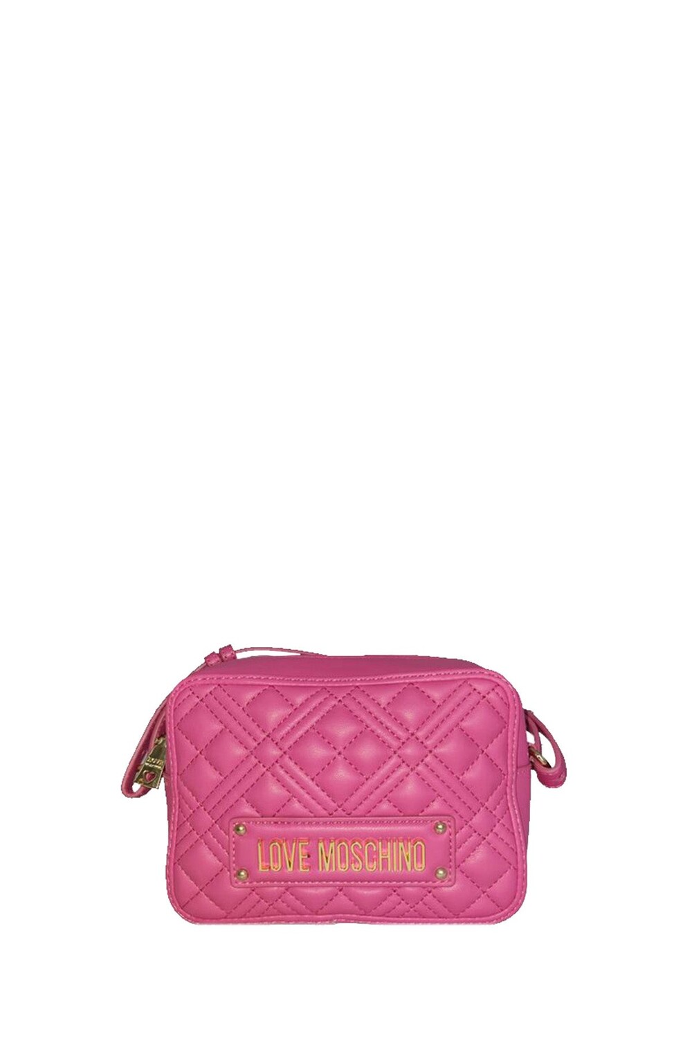 

Женская сумка через плечо с логотипом спереди, цвет fuxia Moschino