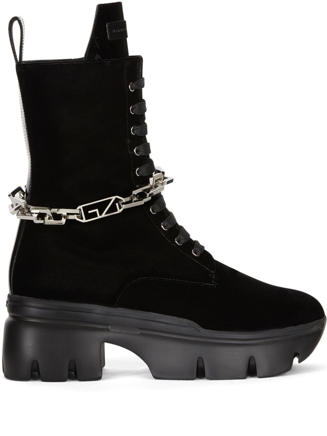 

Giuseppe Zanotti ботинки Apocalypse с цепочками, черный