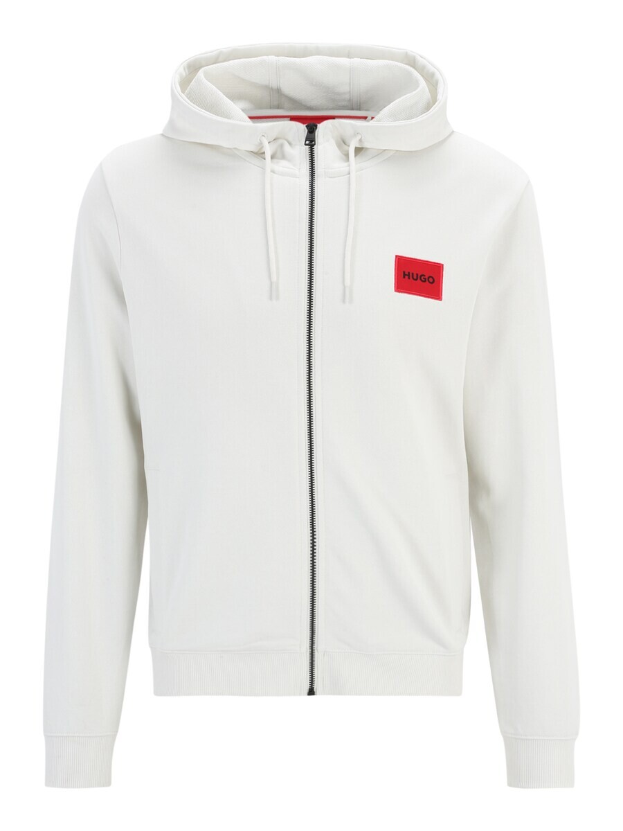 

Худи HUGO Zip-Up Hoodie Daple212, цвет natural white