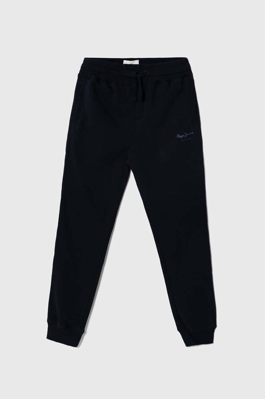 

Детские хлопковые спортивные штаны Pepe Jeans, темно-синий